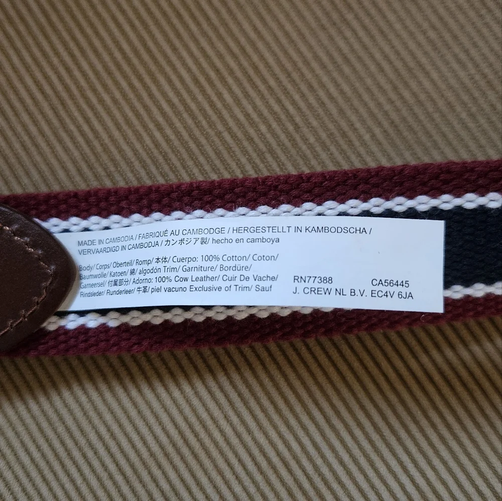 Jcrew Crewcuts boy's belt XL